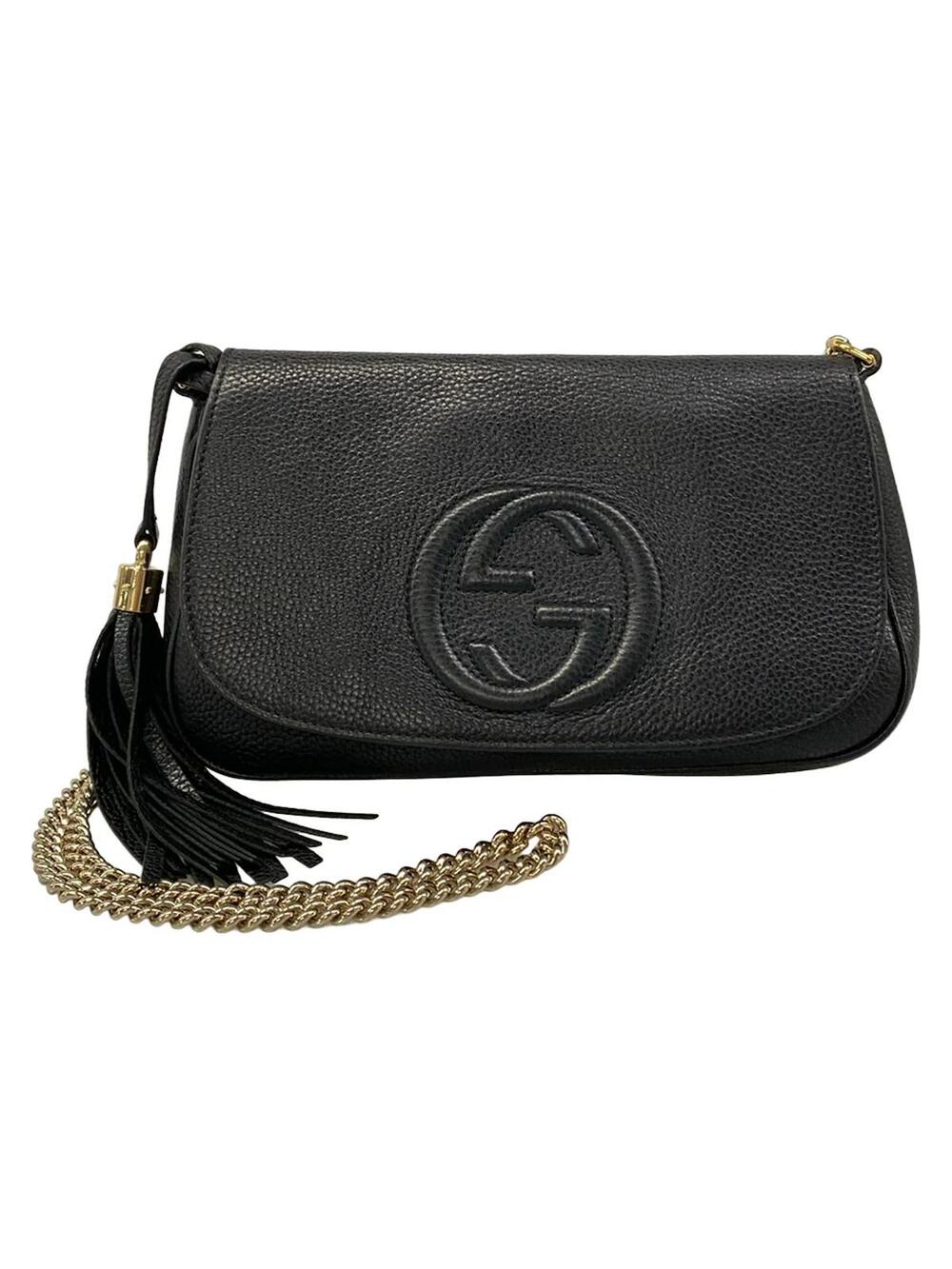 Gucci Soho Black Leather Shoulder Bag #297423G96B